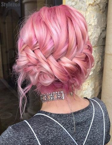 Cutest Pink Round Braid Hairstyle Trends for 2019