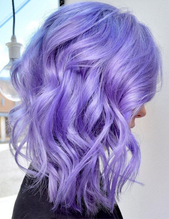 Lovely Metallic Lavender Hair Color Ideas To Try Now