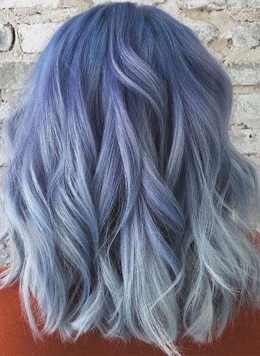 Pastel Blue Hair Color Trends for 2019