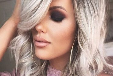Awesome Silver Shoulder Length Hairstyles In 2019