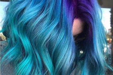 Blue Hair Color Highlights for Medium Hair