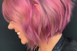 Pink Short Bob Haircut Styles for 2019