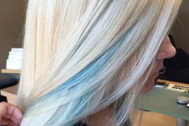 Blonde Hair Colors with Blue Highlights for 2019