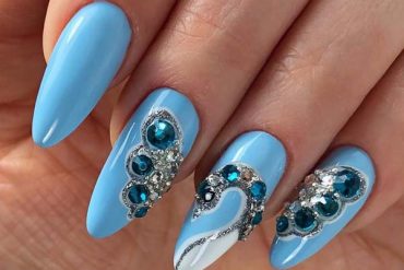 Blue Nail Art Designs for Women 2019