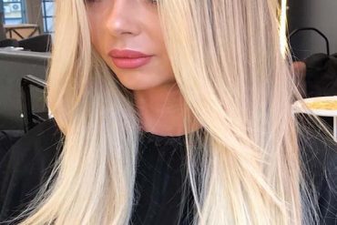 Cutest Bright Blonde Highlights for Sleek Straight Hair in 2019