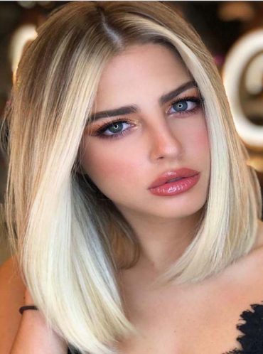 Face Framing Blonde Highlights for Lob Cuts for 2019