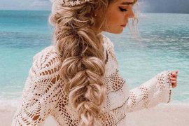 So Pretty Mermaid Crown Braid Styles for Long Hair in 2019