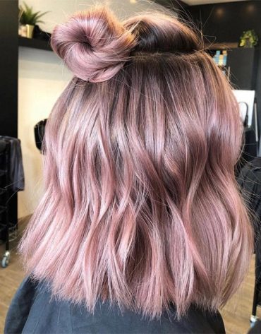 Soft Dimensional Pink Hair for Wedding In 2019