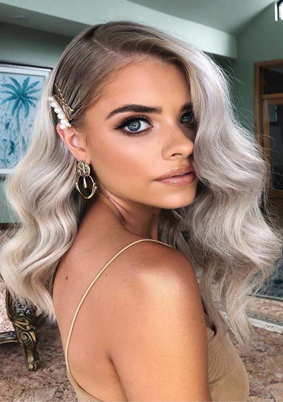 Ash Blonde Hair Color Waves for 2019