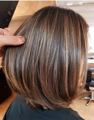 Elegant Brown Hair Shades & Highlights for Short Hair
