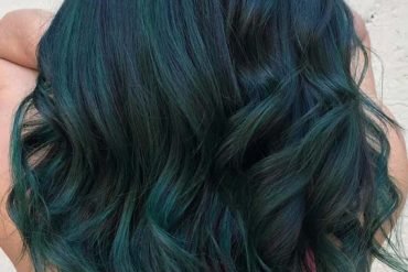 Gorgeous Deep Green Hair Color Shades for 2019