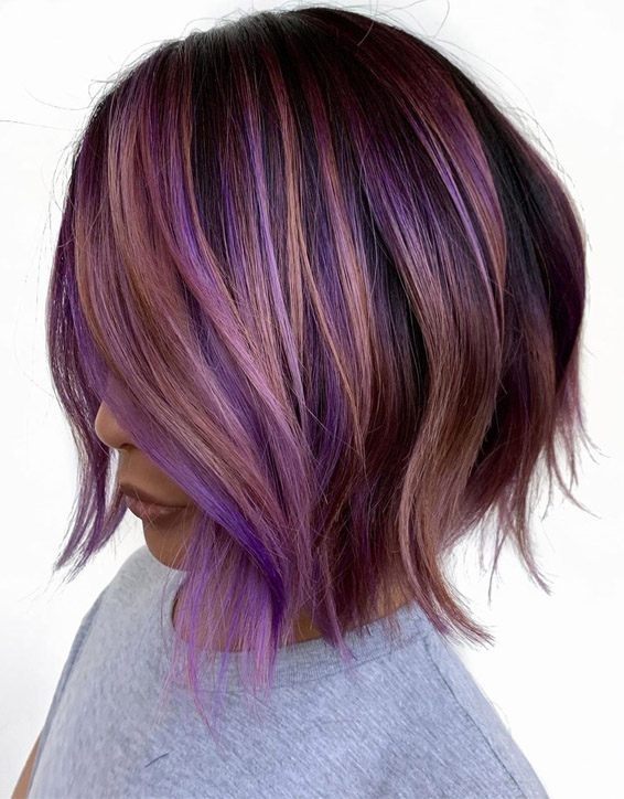 Purple Blonde Hair Ideas for Short Hair To Copy Now