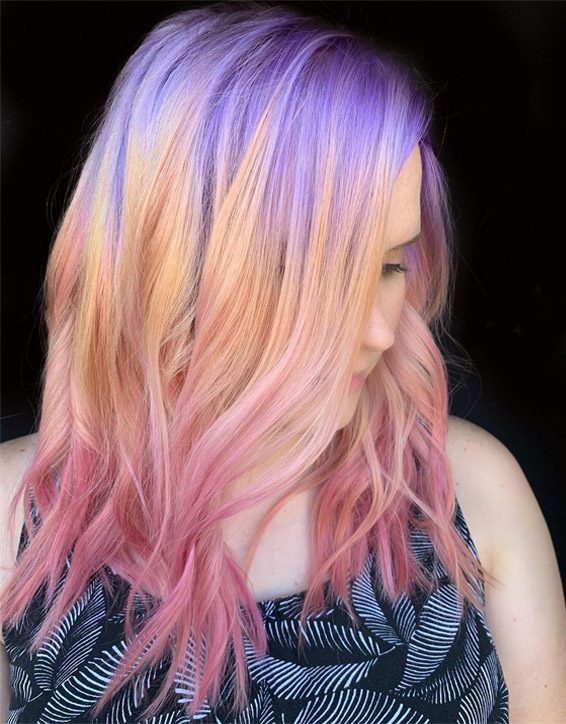Soft Pastel Hair Color Ideas & Style In 2019
