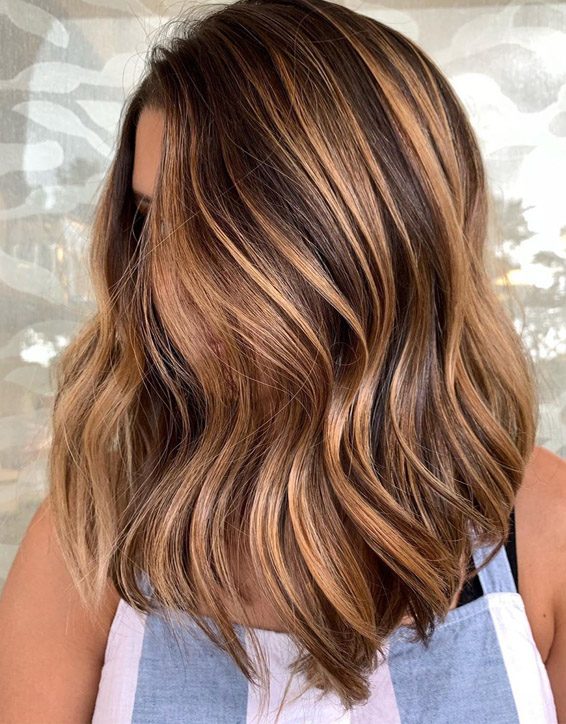 Summer Bronze Balayage Hair Color Highlights for 2019