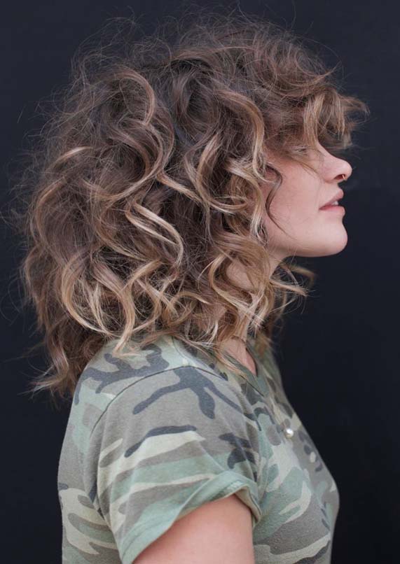 Modern Looking Soft Short Curly Haircuts in year 2019
