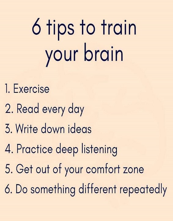 6 Tips to Train Your Brain - Inspirational Quotes