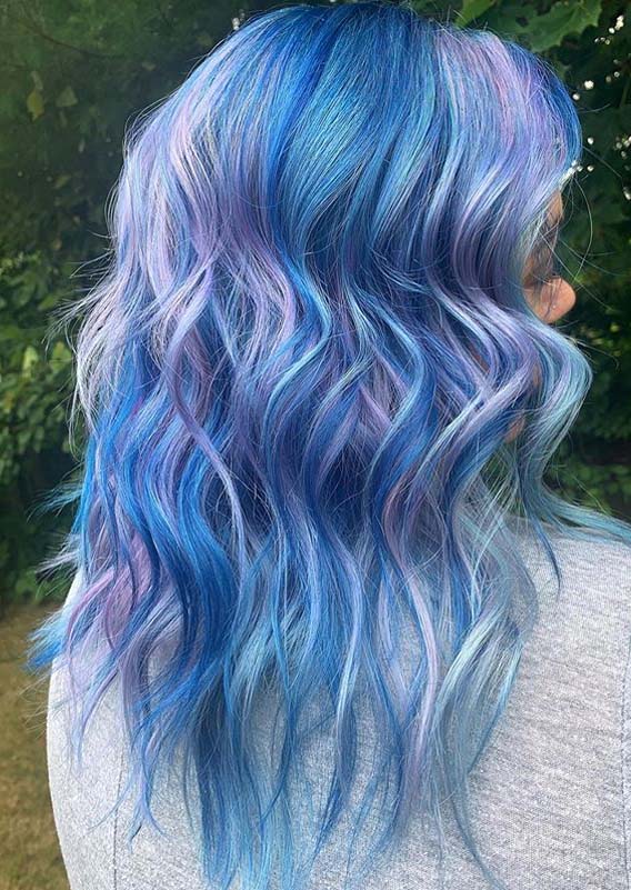 Awesome Blue Hair Colors Highlights to Show Off in 2019