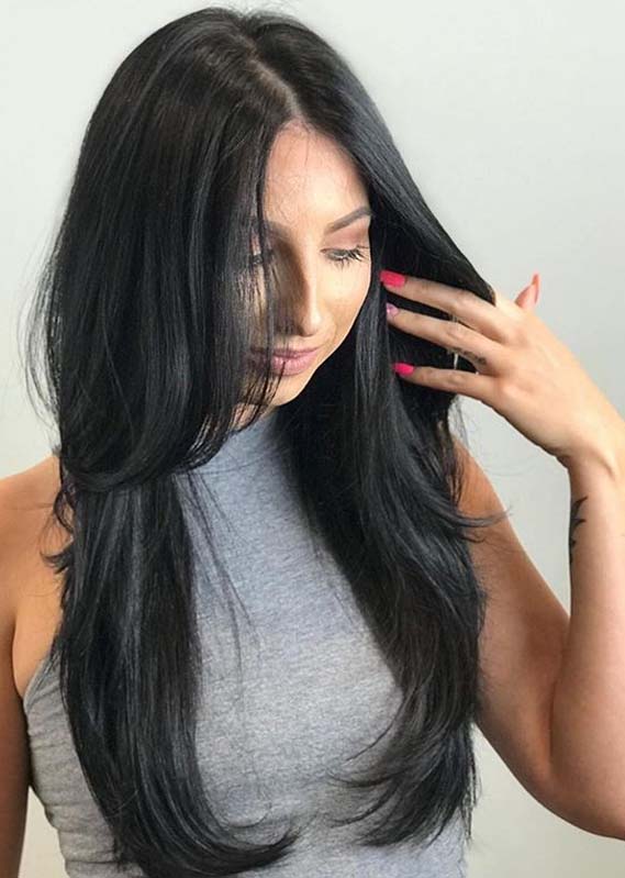 Gorgeous Long Black Hairstyles Trends for 2019