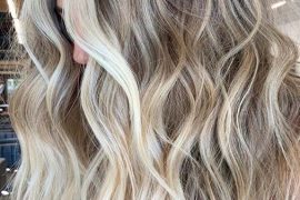 High contrast blonde with seamless blends for 2019