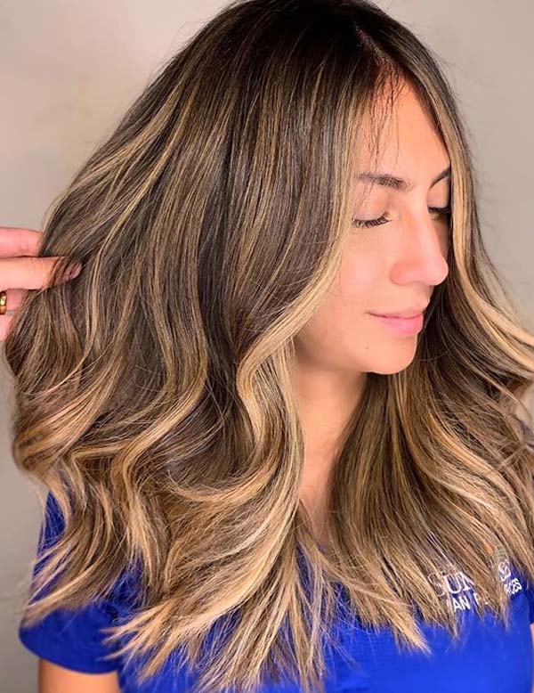 Honey Blonde Balayage Hair Color Ideas for 2019