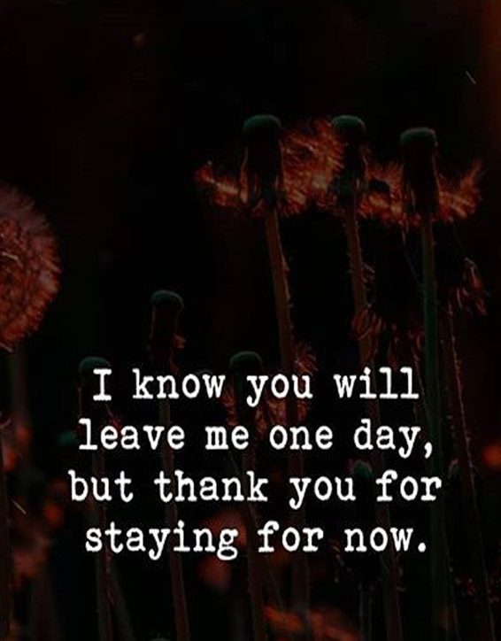 I Know you will Leave Me - Best Leaving Quotes & Sayings