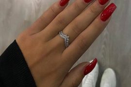 Edgy Style of Red Nail Designs for Your Finger