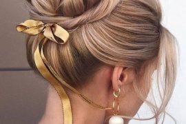 Excellent Updo Bun Hairstyles & Images In 2019
