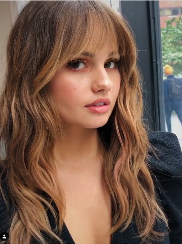 Long Balayaged Hairstyles with Bangs for Women 2019