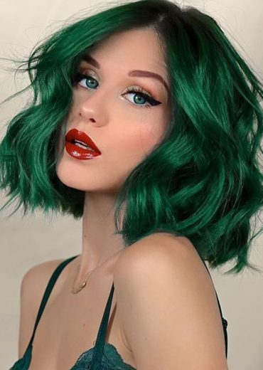 Brightest Green Hair Colors to Show Off in Year 2020