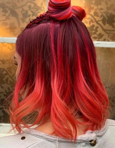 Brilliant Style of Red Hair Color for Medium Length Hair