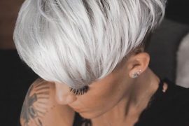 Platinum Blonde Undercut Short Haircuts for Women in 2020
