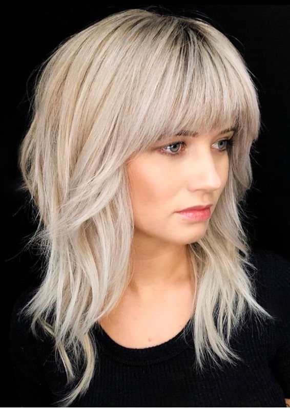 Bold Styles Of Shaggy Hairstyles with Bangs in 2020