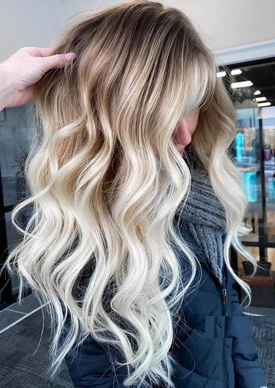 Fantastic Blonde Balayage with Shadow Roots in Year 2020