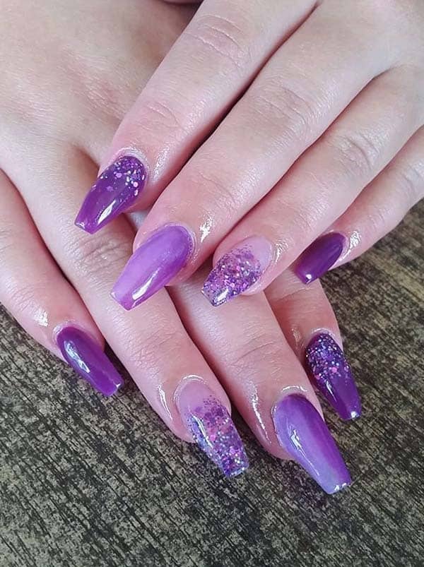 Purple Colored Nail Arts Designs for Ladies in 2020