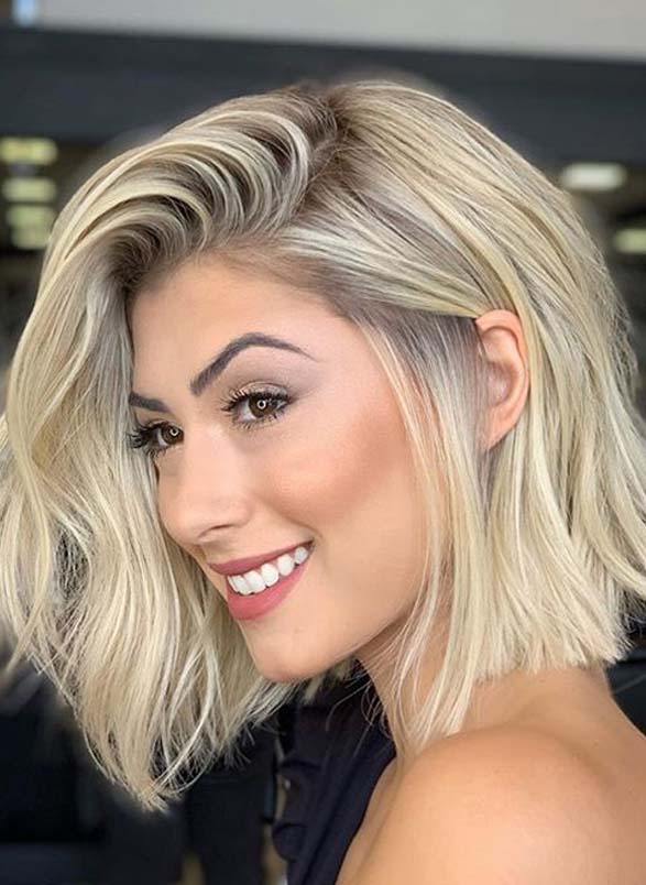 Fantastic Lob Haircut Styles for Women with Blonde Shades in 2020