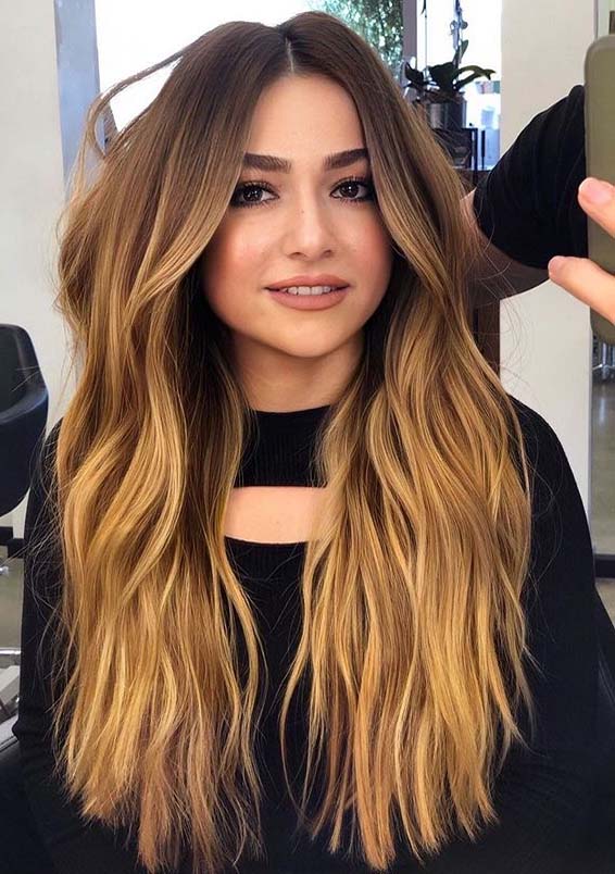 Fresh Warm Tones Of Balayage Hair Colors for Women 2020
