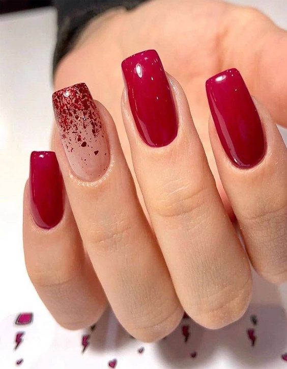 Romantic Style of Red Nails that You'll Love 