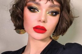 Elegant Short Hair & Makeup Style for Young Girls