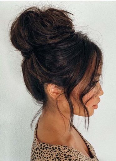 Gorgeous Top Bun Hairstyles to Show Off in Year 2020