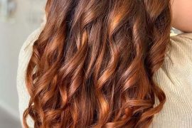 Hot copper Balayage hair color trends for Women 2020