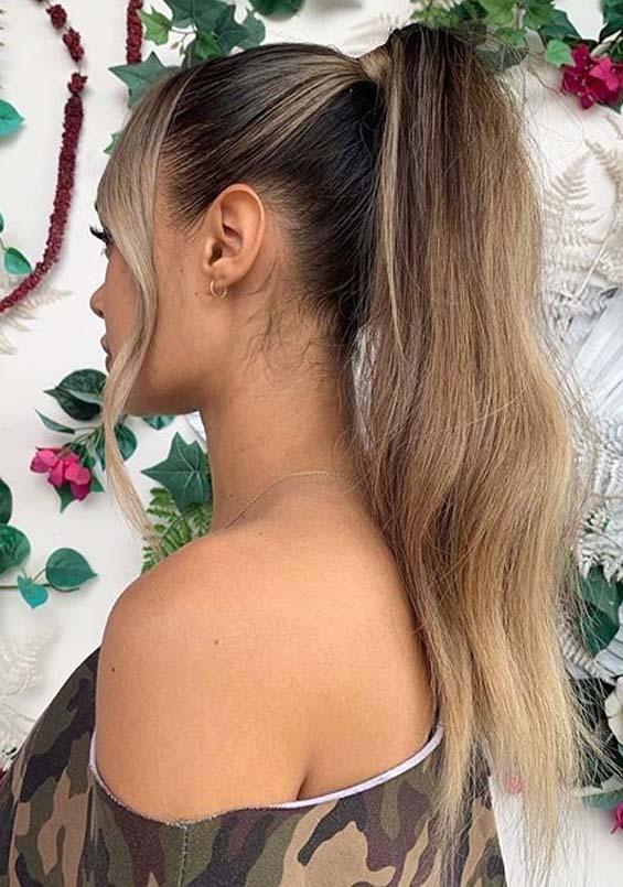 Adorable High Ponytail Hairstyles Ideas for Ladies in 2020