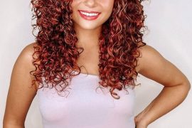 Hottest Look of Red Curly Hair for young Girls