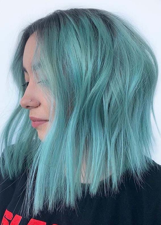 Beautiful Teal Hair Color Ideas to Follow in Year 2020