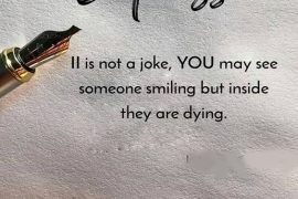 You May See Someone Smiling - Best Depression Quotes