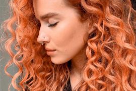 Awesome Curly Haircut & Red Highlights for Young Girls