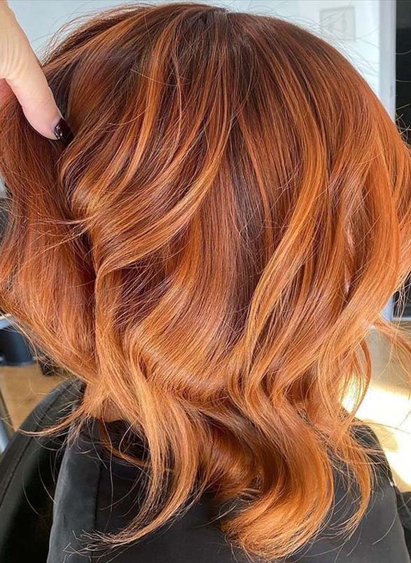 Modern Red Copper Hair Color Trends