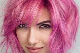 Fantastic Pink Bob Haircuts for Girls