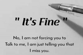 Not Forcing You to Talk to Me - Best Miss You Quotes