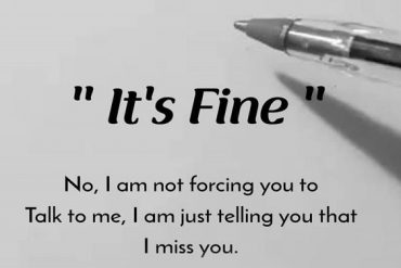 Not Forcing You to Talk to Me - Best Miss You Quotes