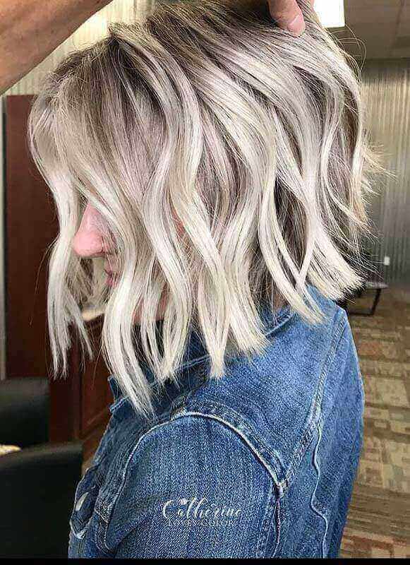 Best Lob Haircuts and Styles with Blonde Shades